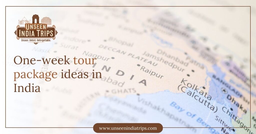 One-week tour package ideas in India