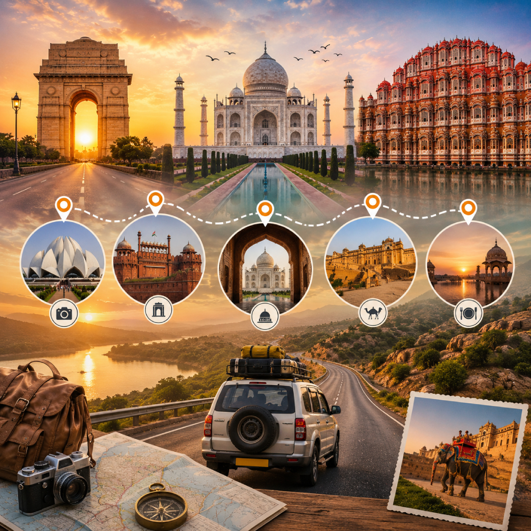 Golden Triangle Tour 3 Days - Explore Delhi, Agra, and Jaipur